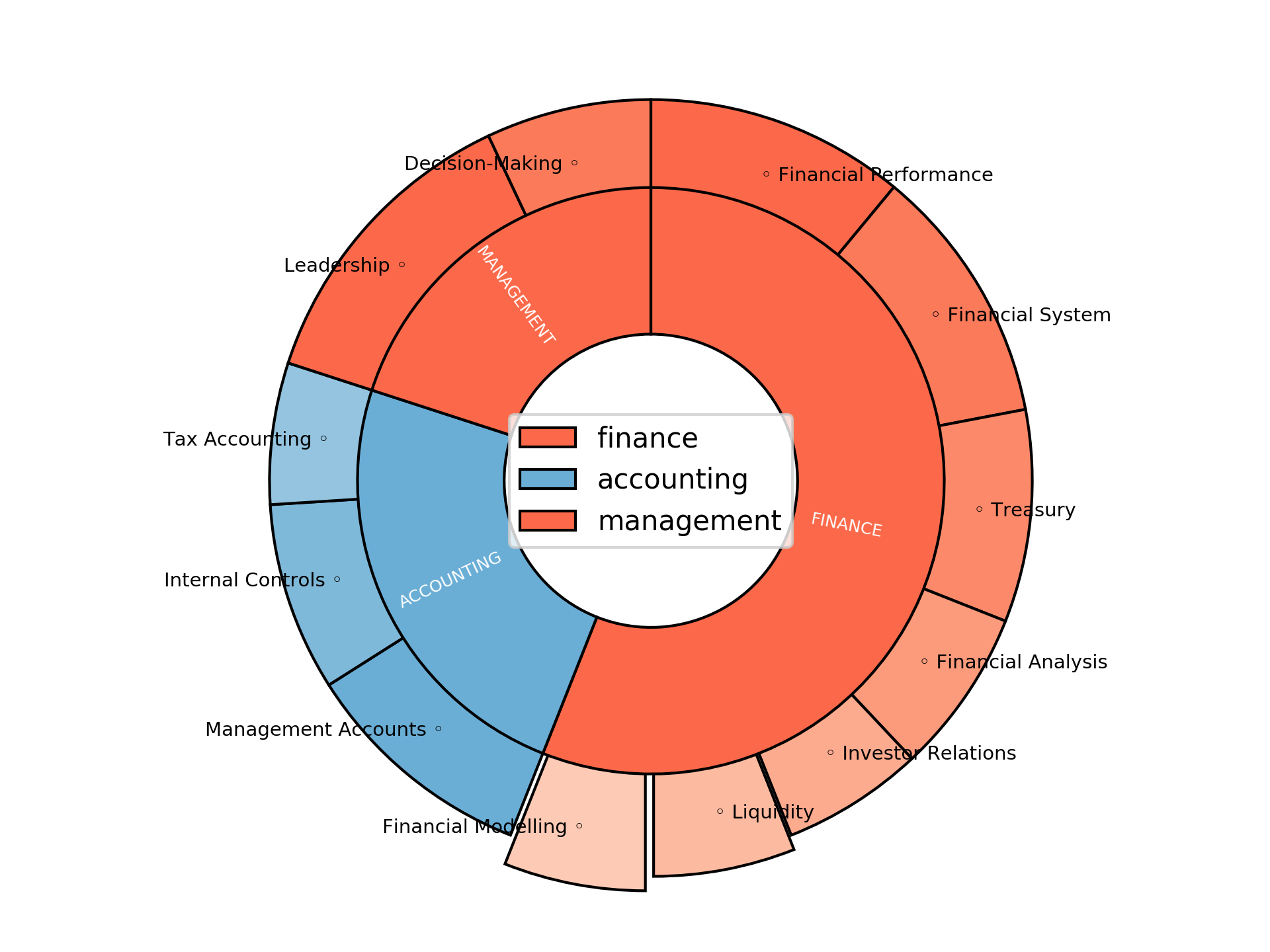 Disaggregated Visualization Graph for Head of Finance