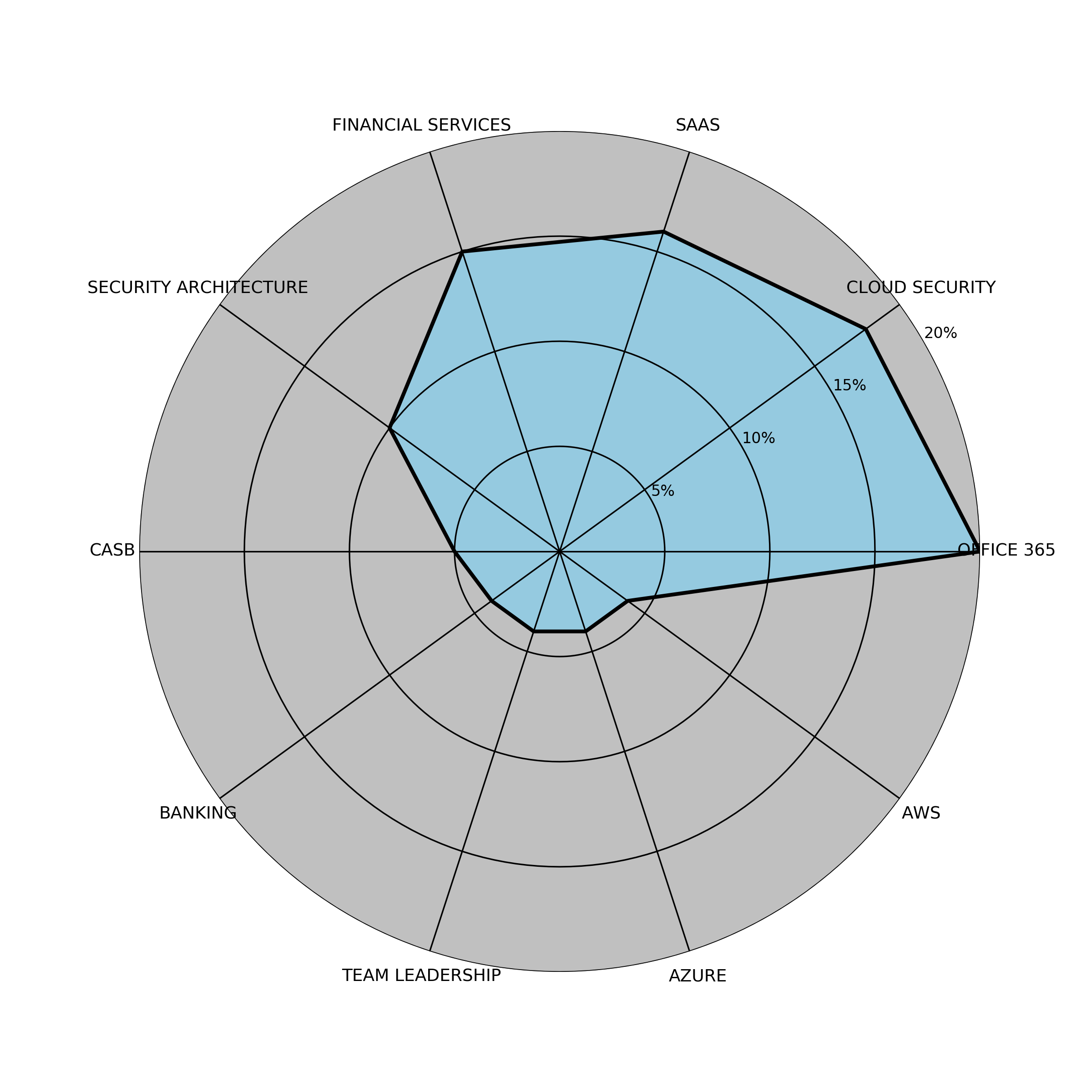 Disaggregated Visualization Graph for Senior IT Security Specialist
